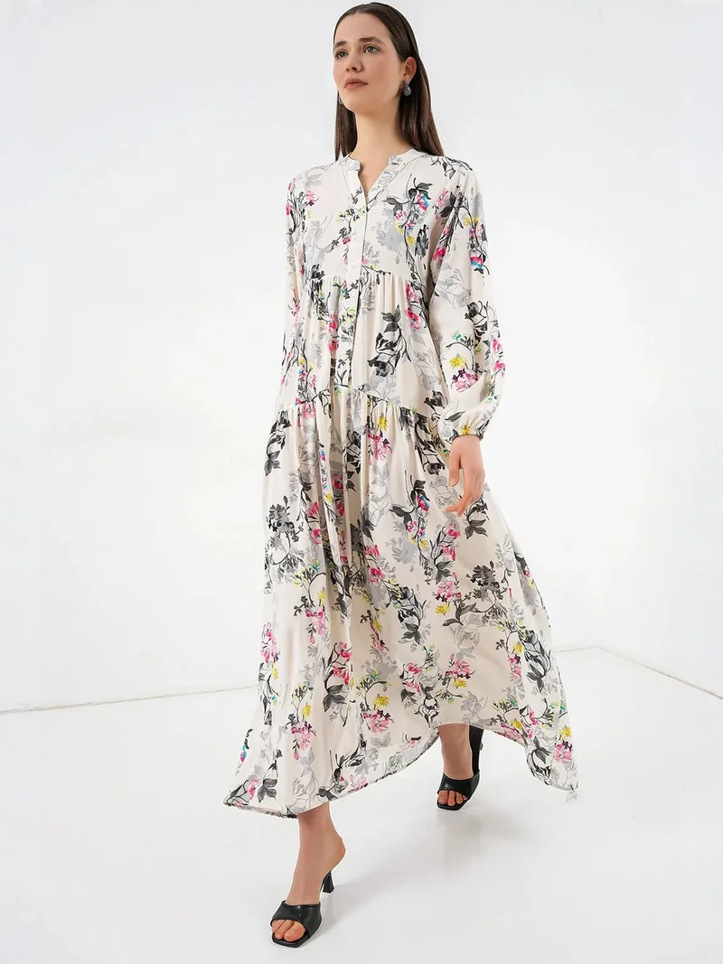 بيغ دارت BDART Patterned V-Neck Maxi Dress