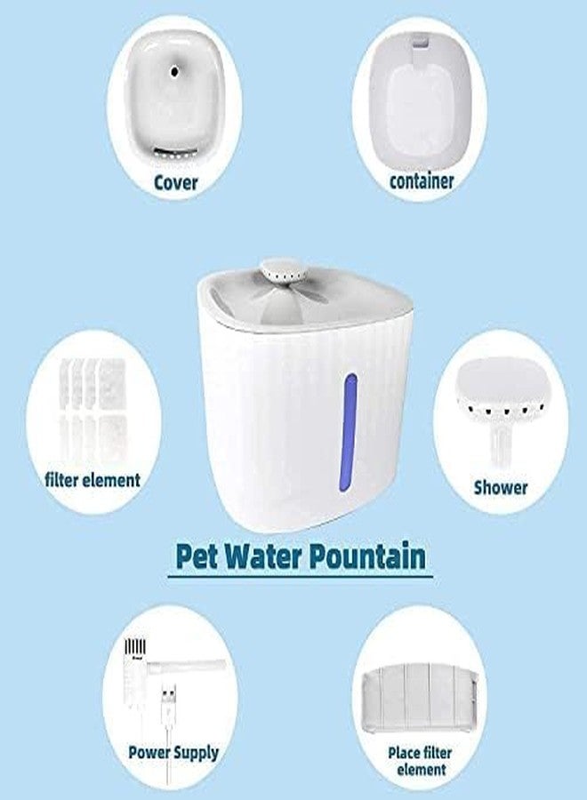 THE DDS STORE Cat Water Fountain, Pet Fountain Water Filter for Cat Dog Water Drinking, 3L Automatic Pet Water Dispenser Healthy & Hygienic Drinking Bowl Super Quiet for Cats, Dogs, Multiple Pets - Image 5