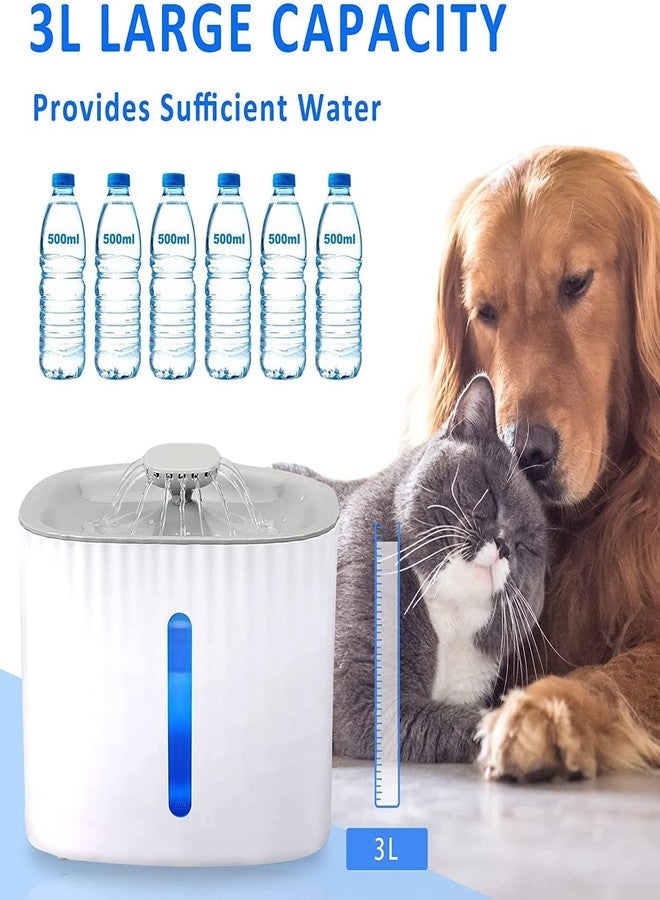 THE DDS STORE Cat Water Fountain, Pet Fountain Water Filter for Cat Dog Water Drinking, 3L Automatic Pet Water Dispenser Healthy & Hygienic Drinking Bowl Super Quiet for Cats, Dogs, Multiple Pets - Image 4