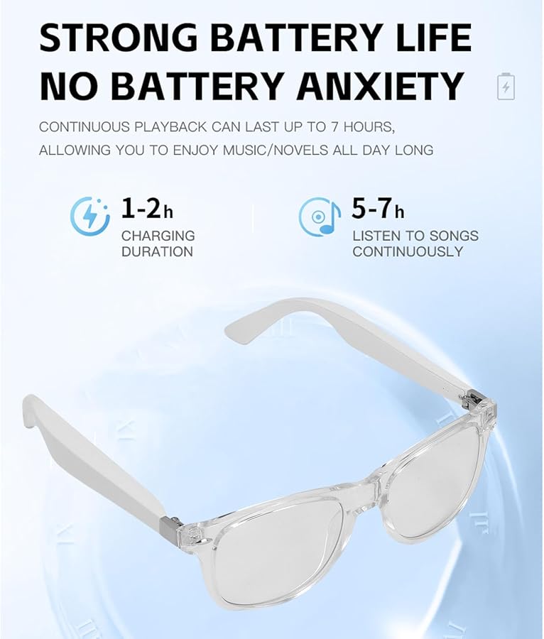 نظارات الموسيقى المفتوحة للأذن من Aramox للنساء للقيادة والصيد والتحكم الصوتي الذكي وتشغيل لمدة 7 ساعات - Image 5