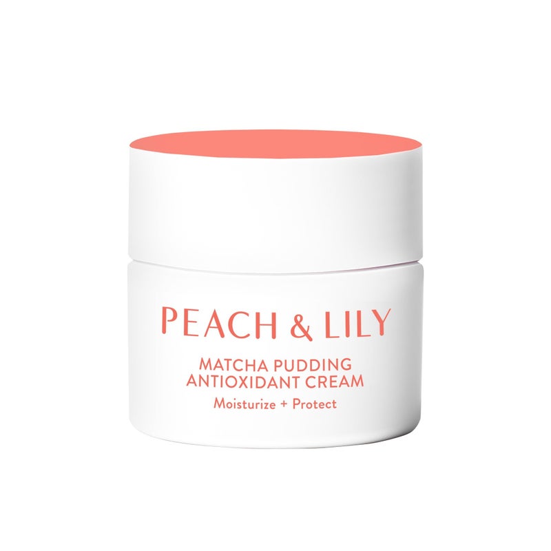 PEACH & LILY بيتش آند ليلي - كريم مضاد للأكسدة بودينغ الماتشا (1.69 أونصة سائلة) - كريم مرطب للوجه - حماية وترطيب البشرة - شاي أخضر، فيتامين ب3، نياسيناميد - العناية الذاتية - نباتي، خالي من التجارب على الحيوانات - العناية بالبشرة الكورية - Image 1