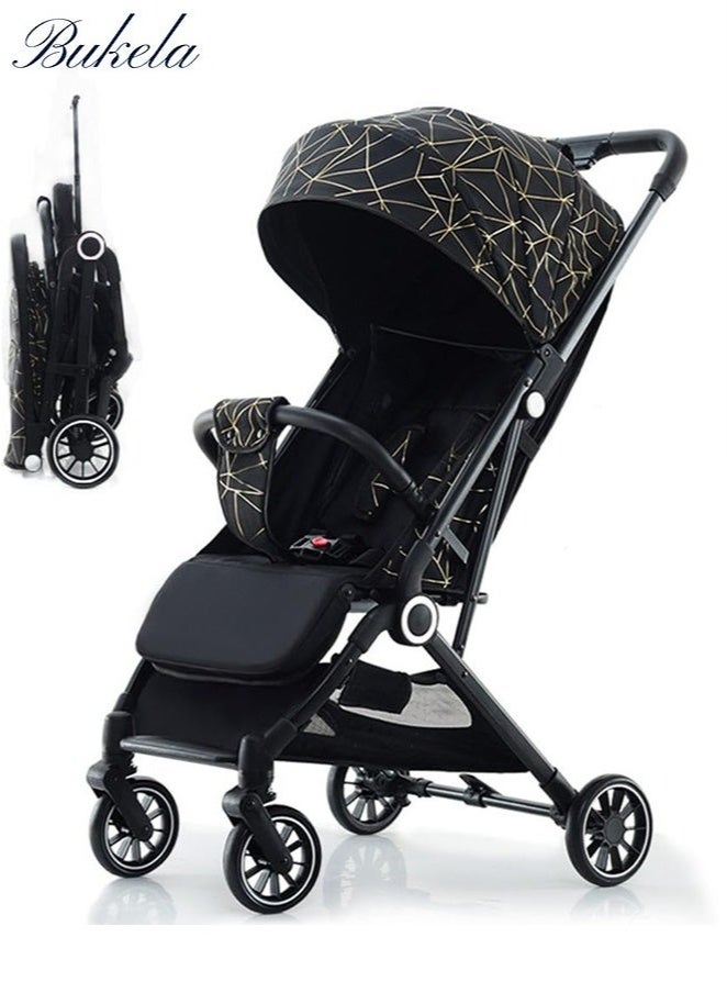 Arabest Travel Stroller, Ultra-Compact Airplane Cabin Stroller, One-Hand Foldable Umbrella Stroller With Adjustable Multi-Position Seat And Backrest | Newborn Baby Stroller - Image 1