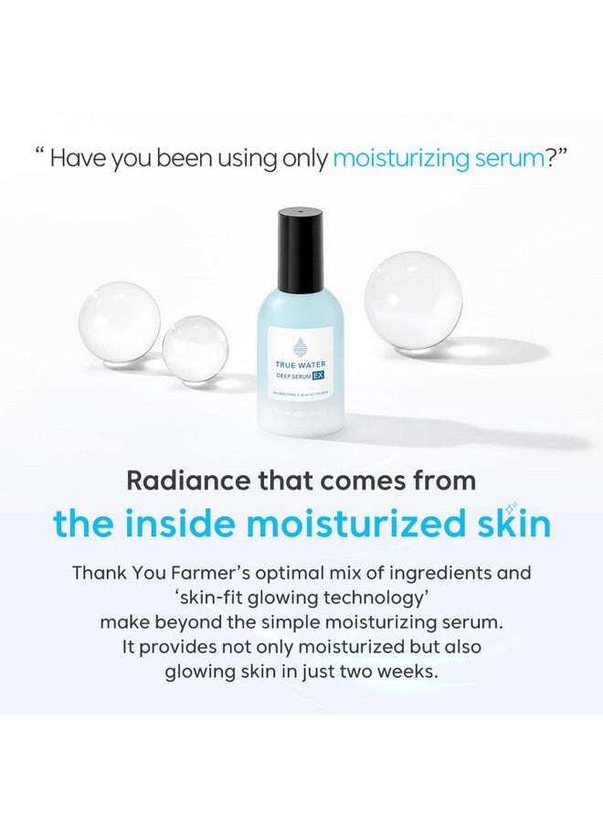 THANKYOU FARMER - True Water Deep Serum Ex 2.11 Fl Oz (60Ml) Korean Hyaluronic Acid Serum For Face Phyto Mucin Essence Hydrating Serum Korean Serum Dermatologisttested - Image 1