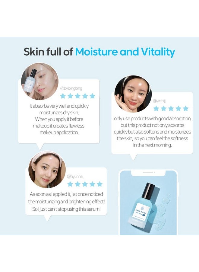 THANKYOU FARMER - True Water Deep Serum Ex 2.11 Fl Oz (60Ml) Korean Hyaluronic Acid Serum For Face Phyto Mucin Essence Hydrating Serum Korean Serum Dermatologisttested - Image 1