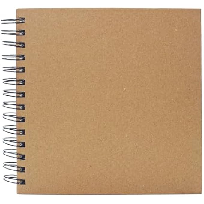 SKETCH BOOK 19X19CM, SPIRAL BOUND SKETCHBOOK 60 SHEETS/120 PAGES WITH 98LB/160GSM THICK SMOOTH SKETCHING PAPER, ACID-FREE ARTIST SKETCH PAD FOR MIXED MEDIA DRAWING, PAINTING (1) - Image 2