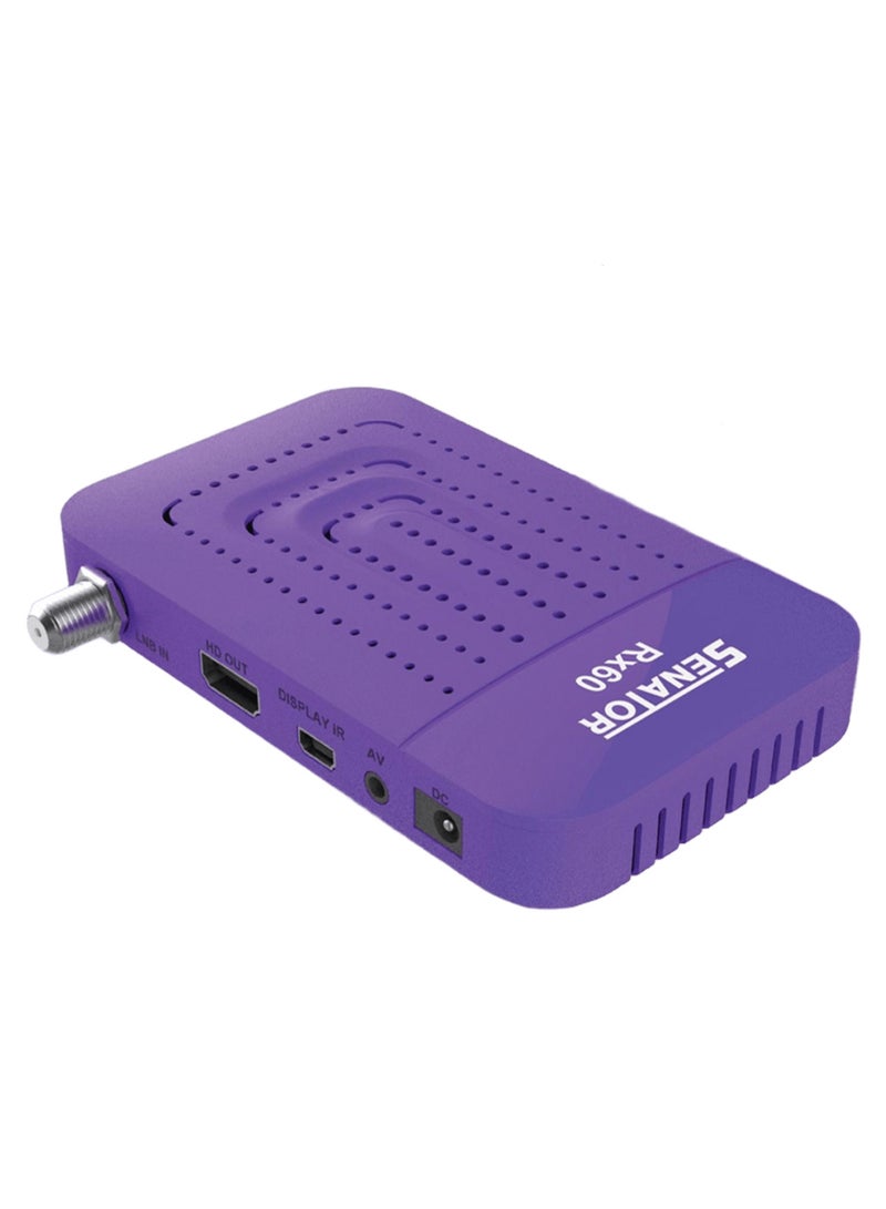 Digital Satellite Receiver Mini HD RX60 - Purple