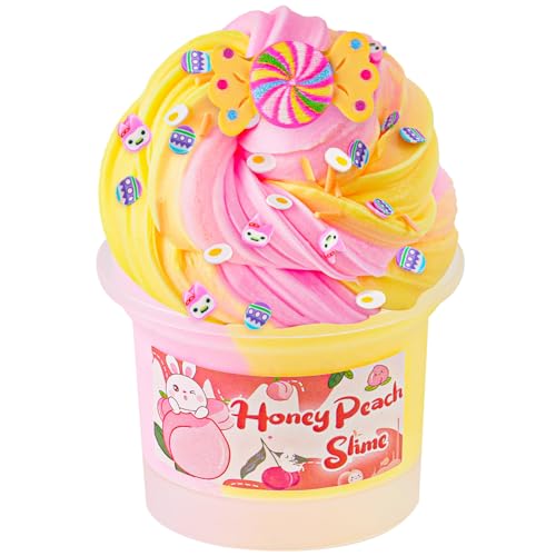 Okaybee Dual Color Butter Slime Super Soft and NonSticky Premade Slime for Kids Sensory Toys for Girls and Boys Ages 812 Slime Party Favors Birthday Easter Hallowmas Gift - Image 1