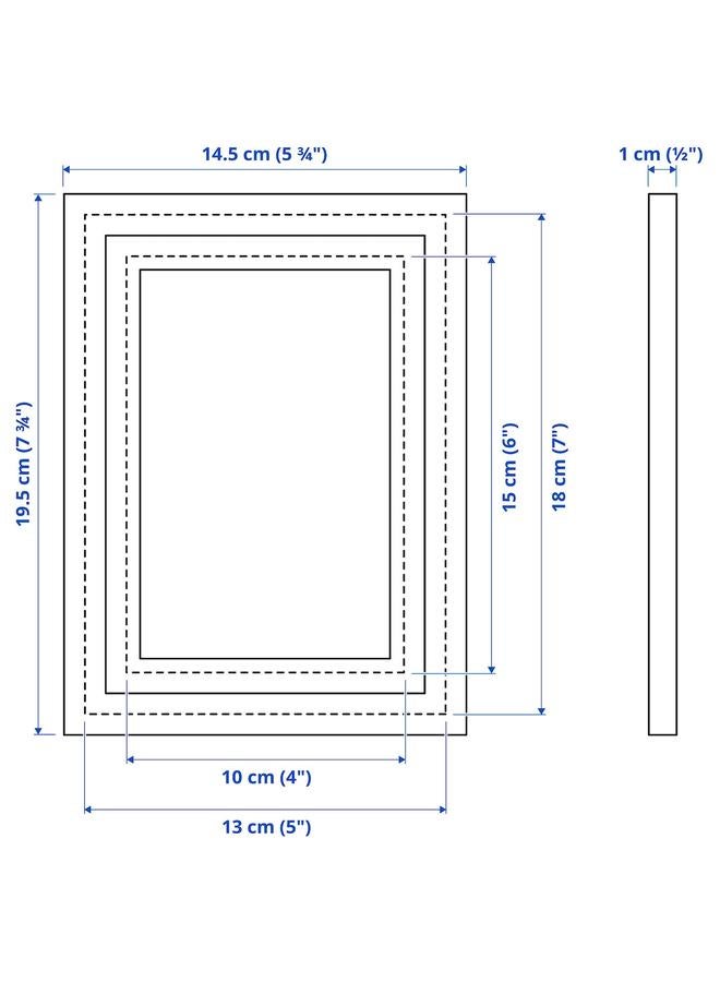 زبون إطار، أبيض، 13×18 سم - Image 5