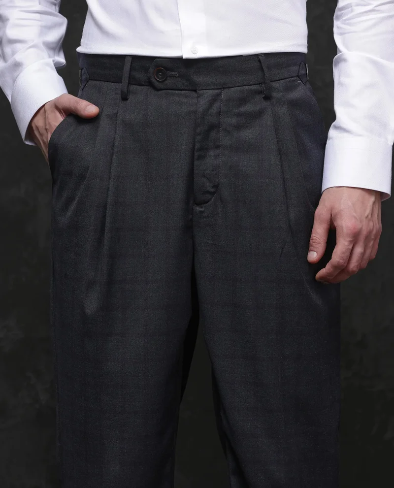 Rare Rabbit Men's Checked Trousers