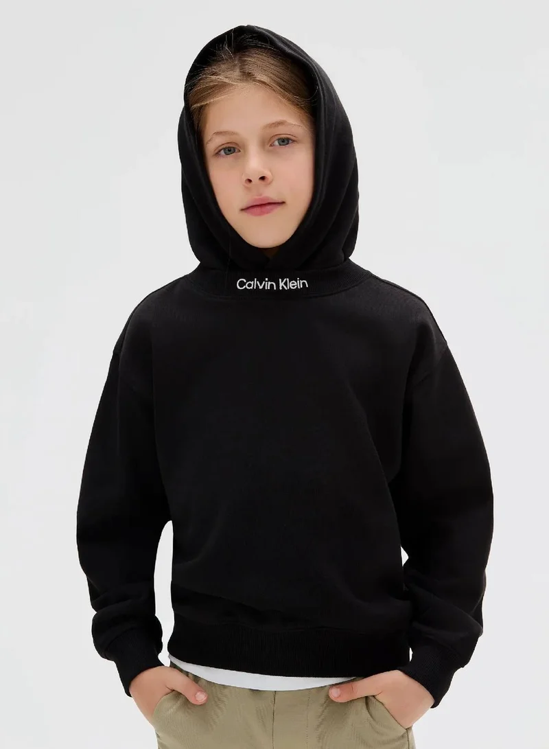 Calvin Klein Jeans Ck Black Relaxed Hoodie for Men | Best Price UAE