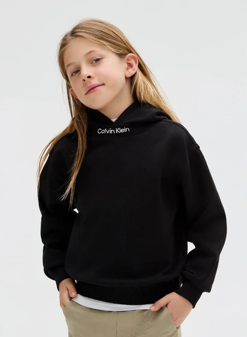 Calvin Klein Jeans Ck Black Relaxed Hoodie for Men | Best Price UAE