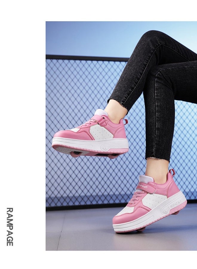 Sky View Kids Roller Skate Shoes with Wheels Roller Sneakers for Boys Girls Kids Deformation Wheeled Shoes - Image 5