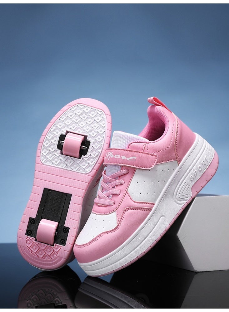 Sky View Kids Roller Skate Shoes with Wheels Roller Sneakers for Boys Girls Kids Deformation Wheeled Shoes - Image 2