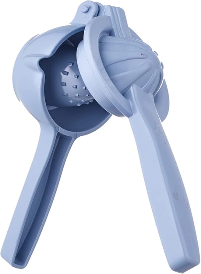 Bager Plastic Lemon Squeezer with Handle - Blue