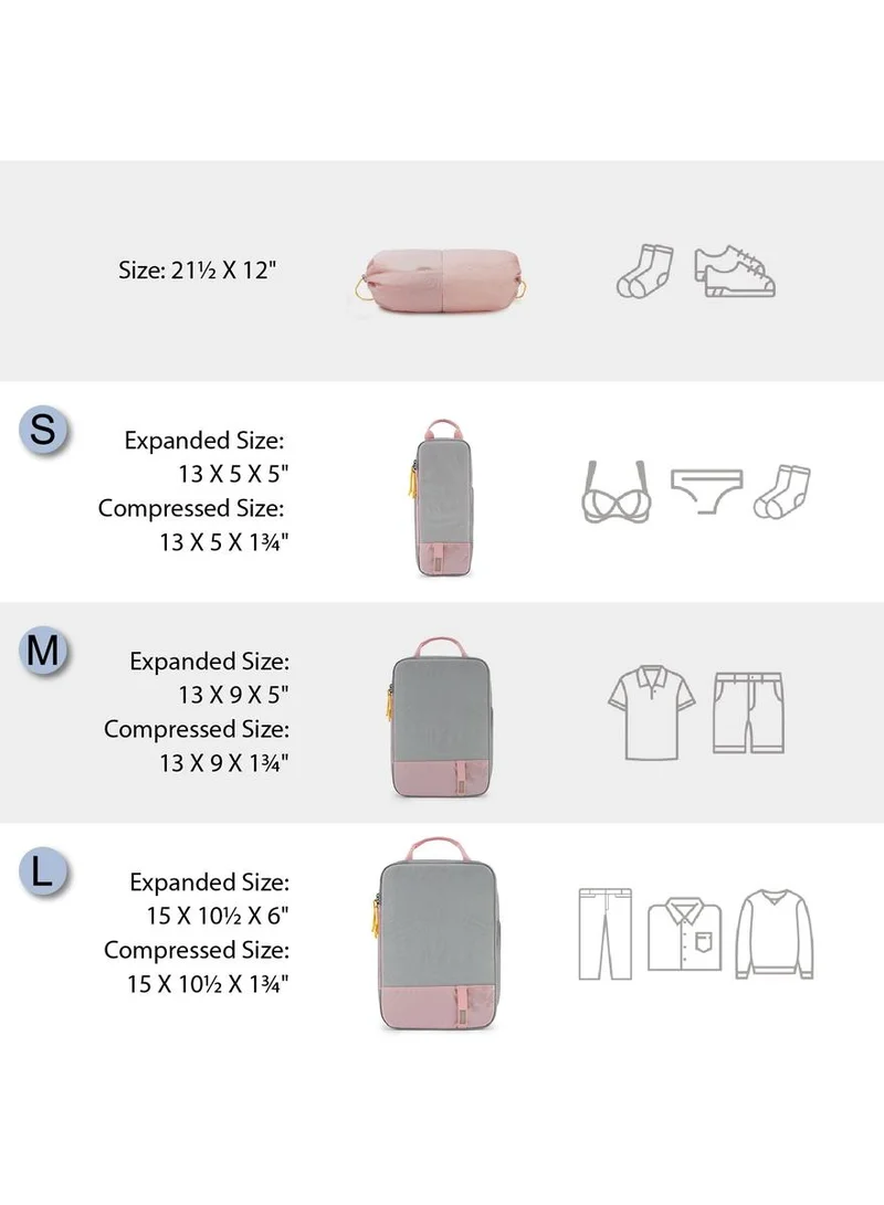 BAGSMART BAGSMART Compression Packing Cubes 6 PCS