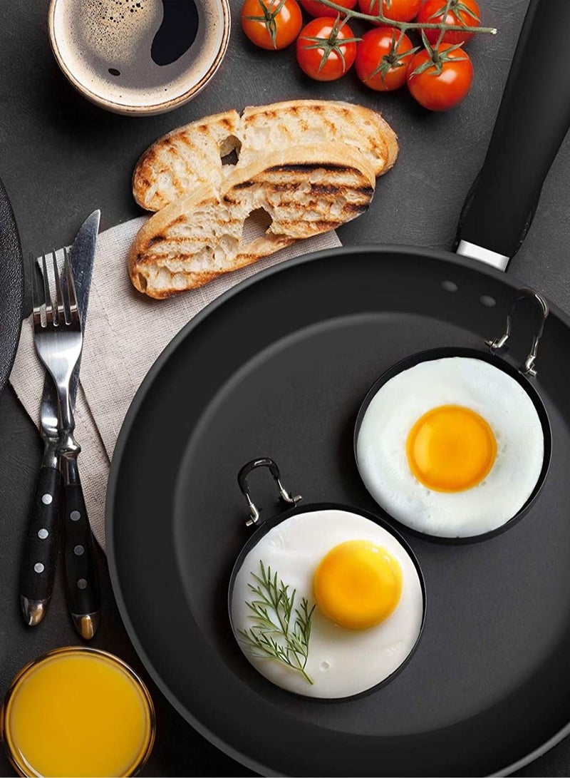 Eggs Rings, 4 Pack Stainless Steel Egg Cooking Rings, Pancake Mold for frying Eggs and Omelet  - Image 4