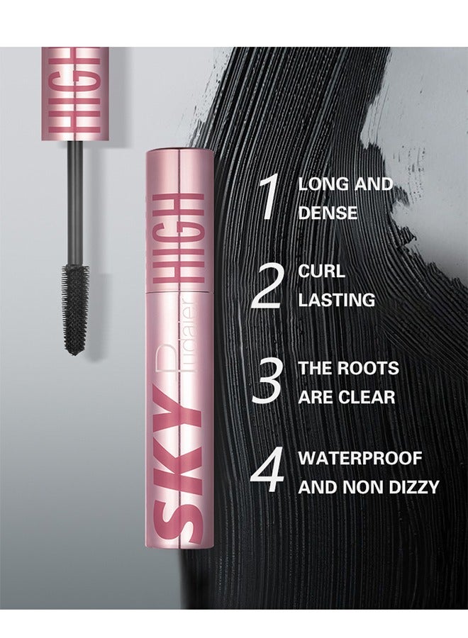 pudaier Mascara, Volumizing And Lengthening Mascara, Washable Formula With Plant Extract And Fibres, Lash Sensational Sky High, Black Black - Image 4
