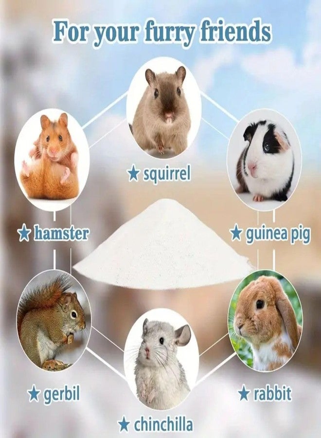 VAYINATO® 200g Loose Natural Silica Bath Sand for Hamsters & Small Pets | Dust-Free, Odor-Control Grooming Sand for Chinchillas, Guinea Pigs, Gerbils | Clean & Safe Bathing - Image 3