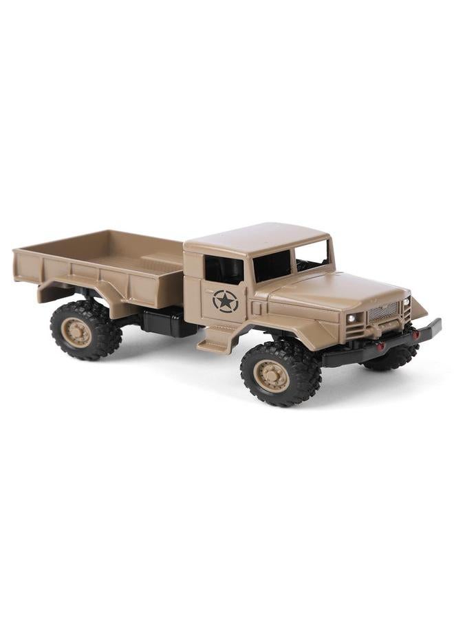 NIBEMINENT Alloy 1/64 Children Six Wheel/Four Wheel Inertia Model Remote Control Military Car RC Vehicle Toy for WPLYellow MB14  - Image 3