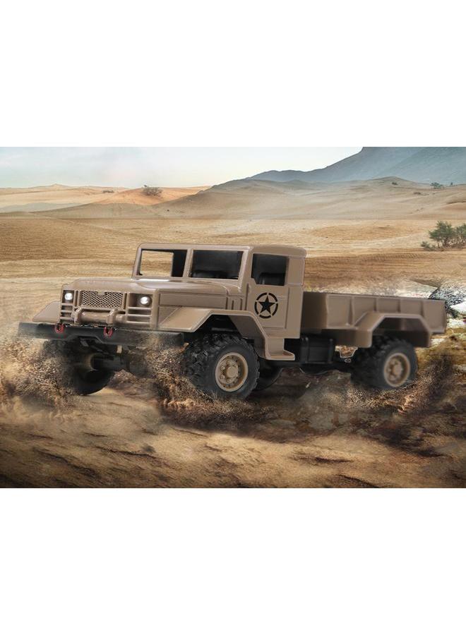 NIBEMINENT Alloy 1/64 Children Six Wheel/Four Wheel Inertia Model Remote Control Military Car RC Vehicle Toy for WPLYellow MB14  - Image 5