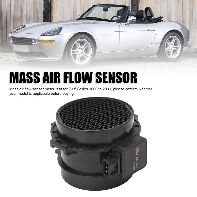 جهاز قياس تدفق الهواء الكتلي (Mass Air Flow Sensor Meter)، مناسب لسيارات طراز Z3 من السلسلة 5 (موديلات 2000–2003)، يحل محل القطعة الأصلية رقم 13627567451. يتميز بدقة قياس عالية ومادة ABS متينة. - Image 5