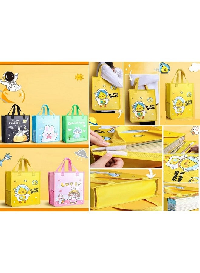 TEMSON Multi-Purpose Canvas Carrying Bag - Shopping Bag, Tote Bag, Vegetable Bag, Lunch Bag, Travel Bag with Handle Strap, Water-Proof Reusable Bag(KBX-5879) (Yellow) - Image 2