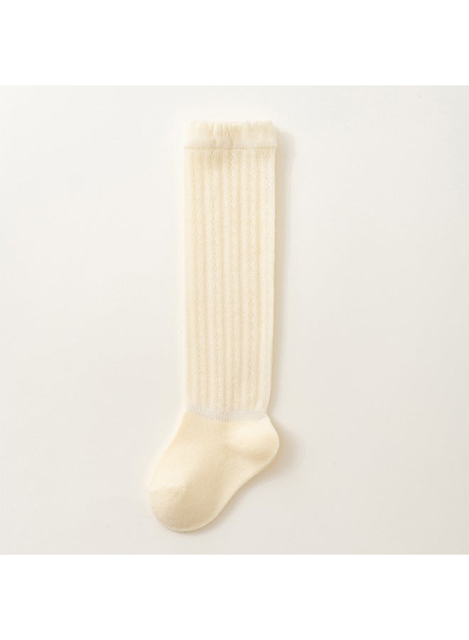 Baby Spring And Summer Thin Newborn Baby Mesh Breathable Long Tube Knee Skin-friendly Anti-mosquito Socks For