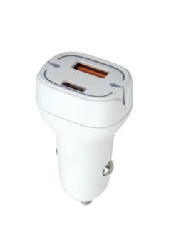 YLinkin C8 Professional Car Charger | Dual-Port Fast Charging 43W | 12-24V Wide Voltage | Quadruple Safety Protection | Compatible with Trucks/Cars For iphone/Smart Phone/Pad/Digital Devices | White  - Image 2