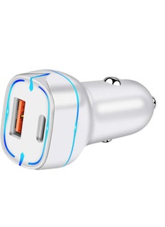 YLinkin C8 Professional Car Charger | Dual-Port Fast Charging 43W | 12-24V Wide Voltage | Quadruple Safety Protection | Compatible with Trucks/Cars For iphone/Smart Phone/Pad/Digital Devices | White  - Image 3