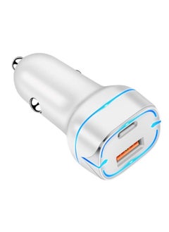 YLinkin C8 Professional Car Charger | Dual-Port Fast Charging 43W | 12-24V Wide Voltage | Quadruple Safety Protection | Compatible with Trucks/Cars For iphone/Smart Phone/Pad/Digital Devices | White  - Image 4