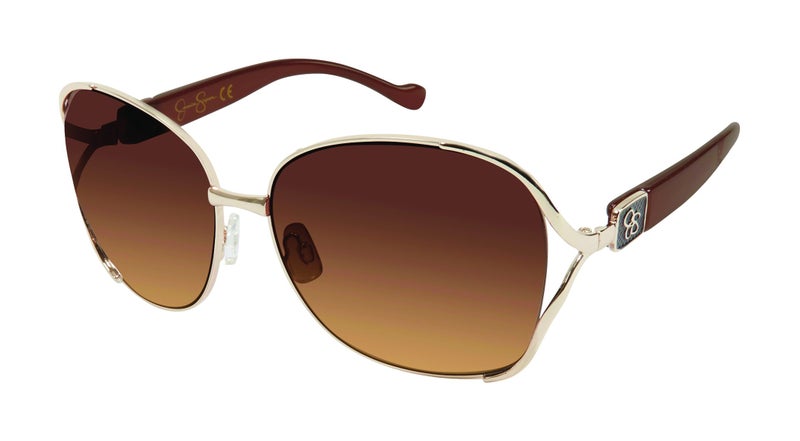 Jessica Simpson Women's J5254 Oversized Metal Square Sunglasses with UV400 Protection - Glamorous Lightweight Sunglasses for Women, 64mm - Image 1