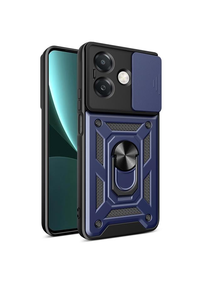 اس-توب جراب لهاتف OPPO A3x 5G الهند / A3x 4G بتصميم غطاء كاميرا منزلقة من مادة TPU الهجينة لهاتف الكمبيوتر الشخصي - Image 1