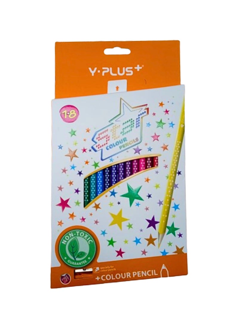 YPlus Wooden Color Pencil Pack of 18 Pcs - Image 1
