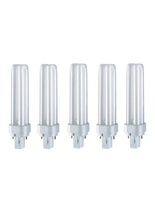 5-Piece Dulux D 2 Pin 26 W Energy Saving Daylight CFL Bulb - pzsku/Z1DE72B8E5DF381A4DB34Z/45/_/1649298590/265d3161-8519-4445-b88b-c181dfd176d7