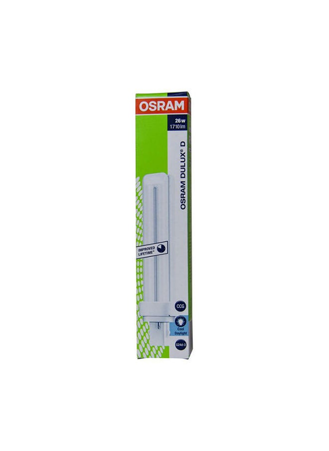 Osram 5-Piece Dulux D 2 Pin 26 W Energy Saving Daylight CFL Bulb  - Image 2