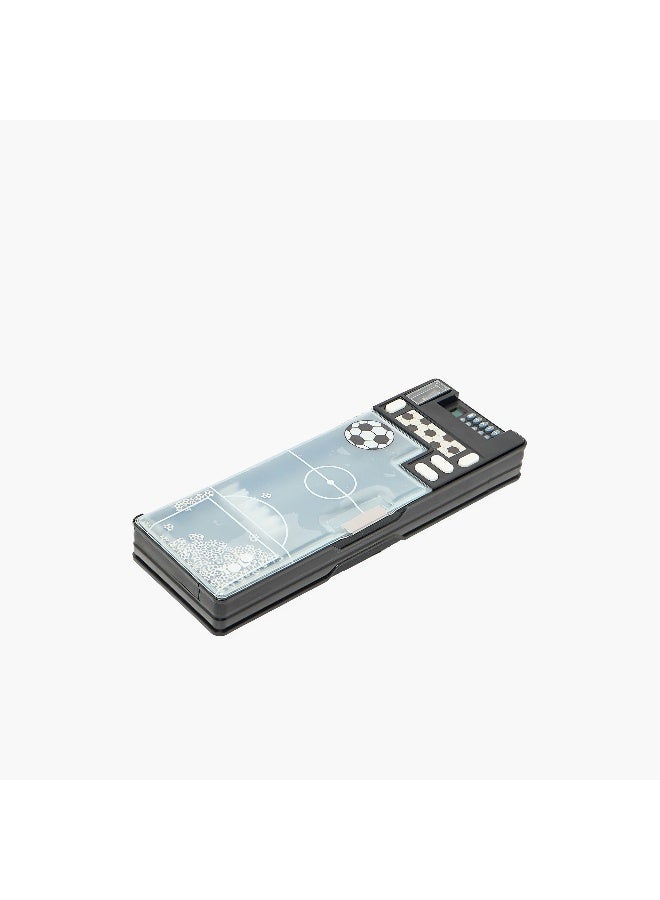 YOLO Pencil Case-Goal-2 Cmprts- (Plastic) Green \ 3.8X26X9.5 - Image 4