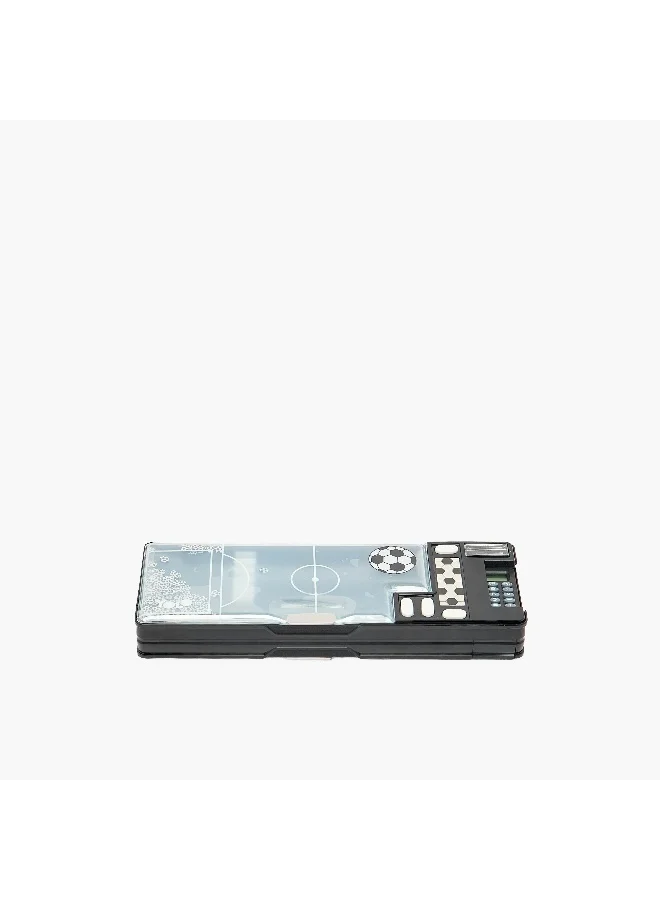 يولو Pencil Case-Goal-2 Cmprts- (Plastic) Green \ 3.8X26X9.5