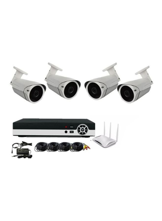 تومفيجن مجموعة كاميرات مراقبة خارجية عالية الوضوح على شكل رصاصة بدوائر تلفزيونية مغلقة مُكونة من 4 قطع - Image 2