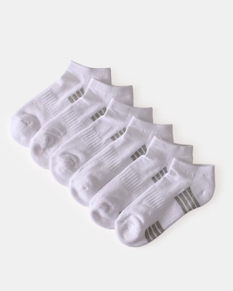 REDTAG Senior Boys White Ankle Length Socks (3 Pairs)