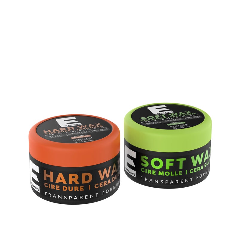 E Elegance Elegance Soft Wax, 3.38 Oz, Soft Hold Hair Styling Wax, Clear Texture with Moisturizing Argan Oil, Natural Look - Image 4