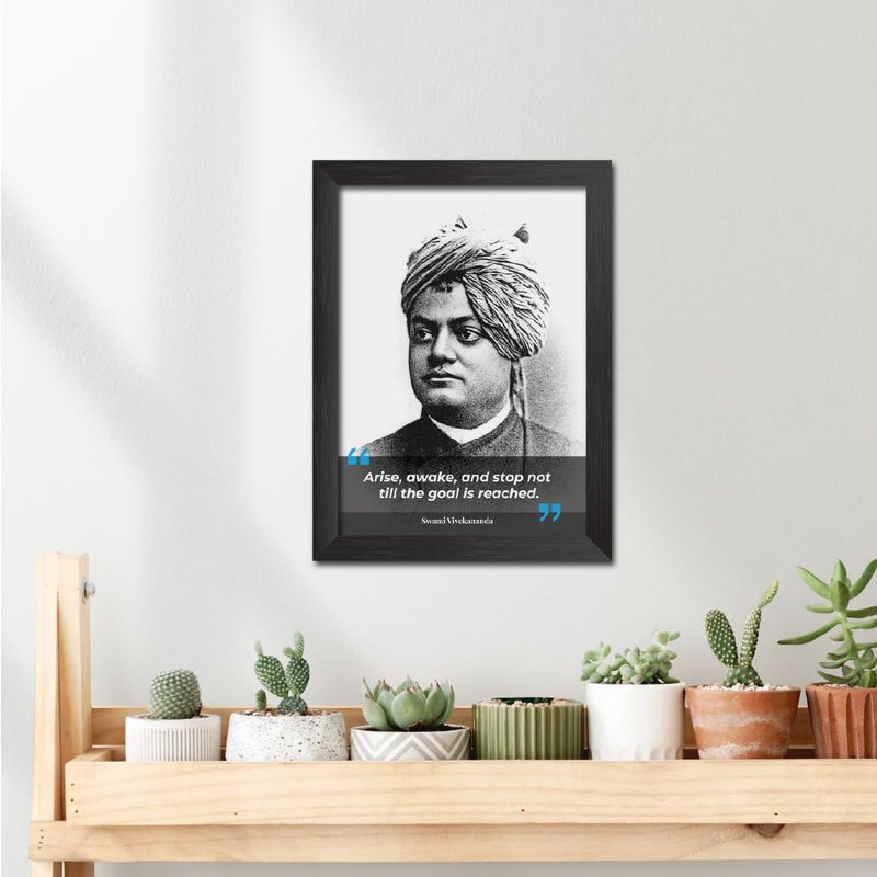 TenorArts Swami Vivekananda Sketch Photo Frame Motivational Quotes Laminated Poster Framed Painting - Image 5