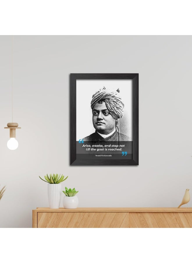 TenorArts Swami Vivekananda Sketch Photo Frame Motivational Quotes Laminated Poster Framed Painting - Image 3