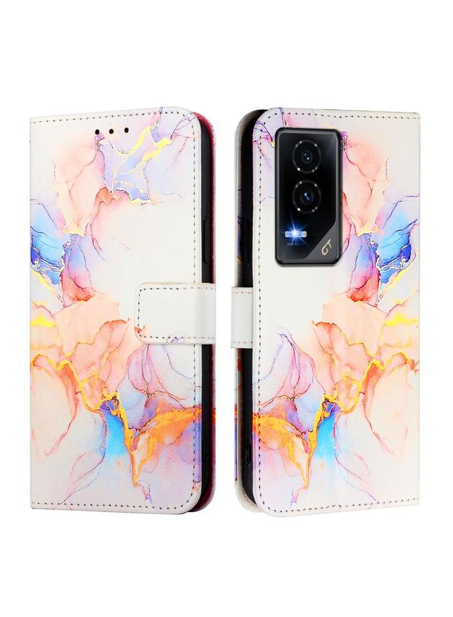 S-TOP Case For Honor GT PT003 Marble Pattern Flip Leather Phone Case - Image 3