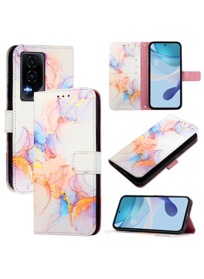 S-TOP Case For Honor GT PT003 Marble Pattern Flip Leather Phone Case - Image 1