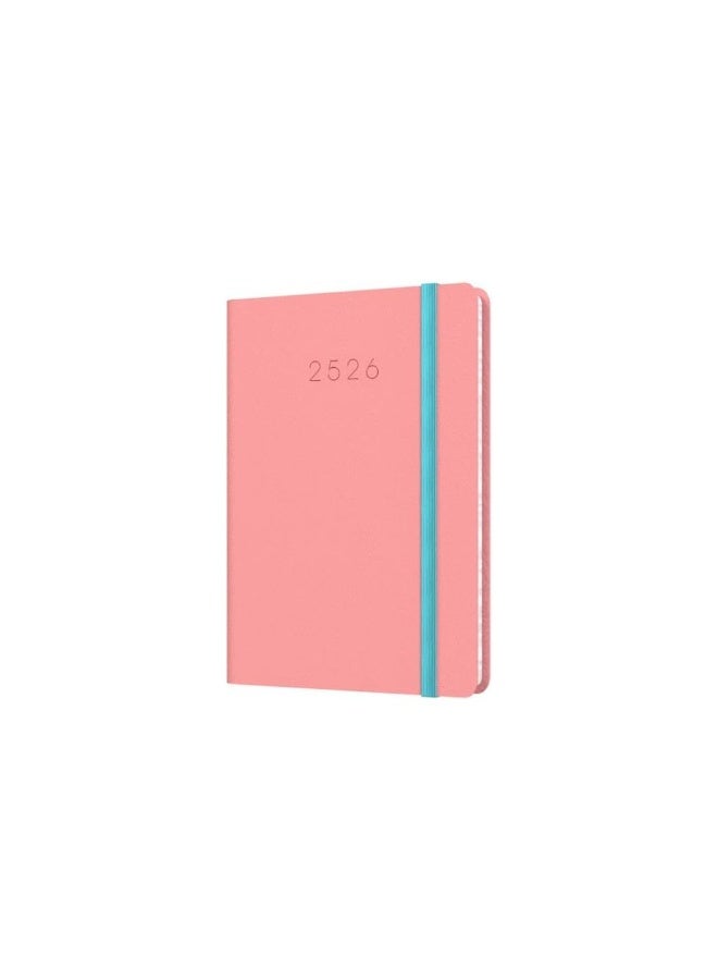Collins Collins A6 Legacy 14 Month Mid/Academic Year Planner, July 2025-August 2026 -Week-to-View Diary-Pink  - Image 1