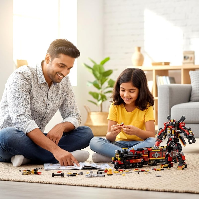 ThinkerPlace 8 in 2 Train - Steam Locomotive | STEM Learning Robotics Kit for Kids 7+ - Image 5