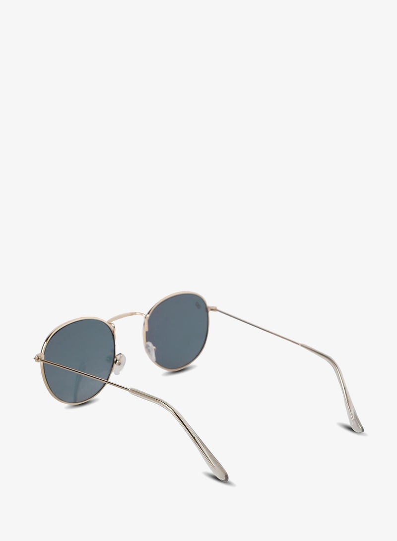 Haute Sauce Women's Metallic Round Sunglasses For Casual Wear | One-Size | Gold Alloy Frame | Brown Polarized Lens | Full Rim | Eyewear For Woman & Girls - Image 4