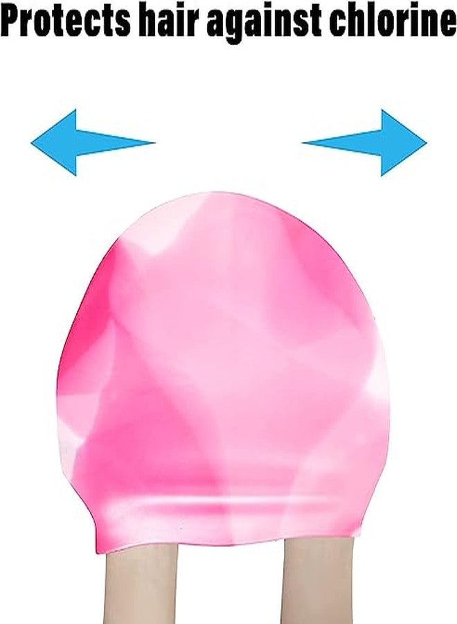 ENCANTO Silicone Swim Cap, Waterproof Multicolor Swimming Cap For Men, Women, Boys & Girls - Image 3
