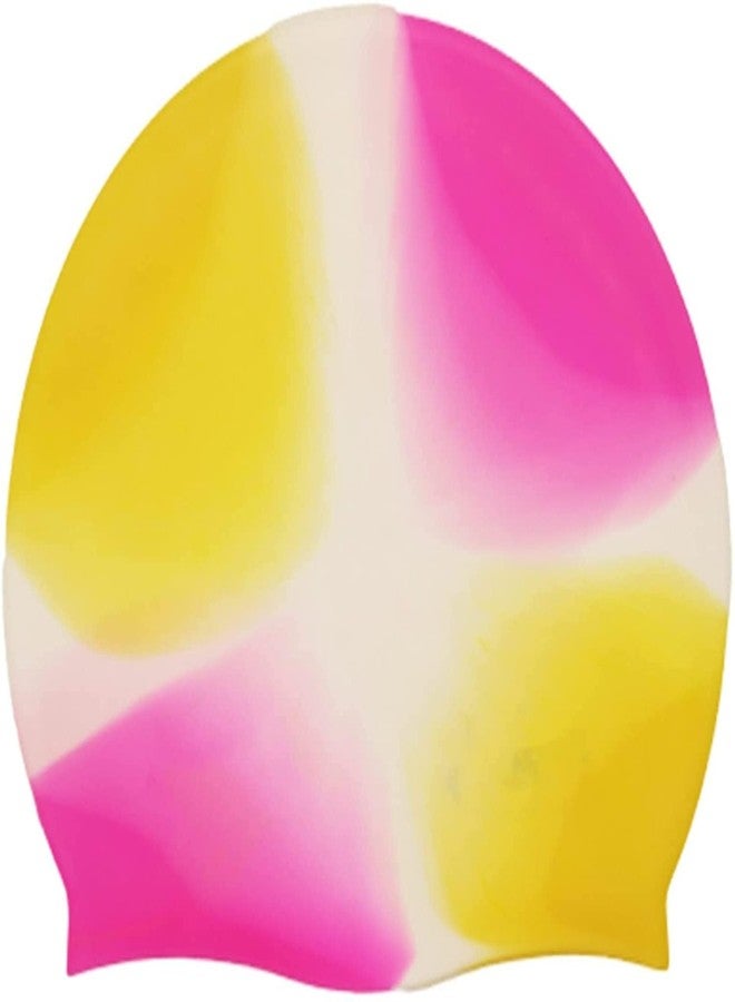 ENCANTO Silicone Swim Cap, Waterproof Multicolor Swimming Cap For Men, Women, Boys & Girls - Image 1