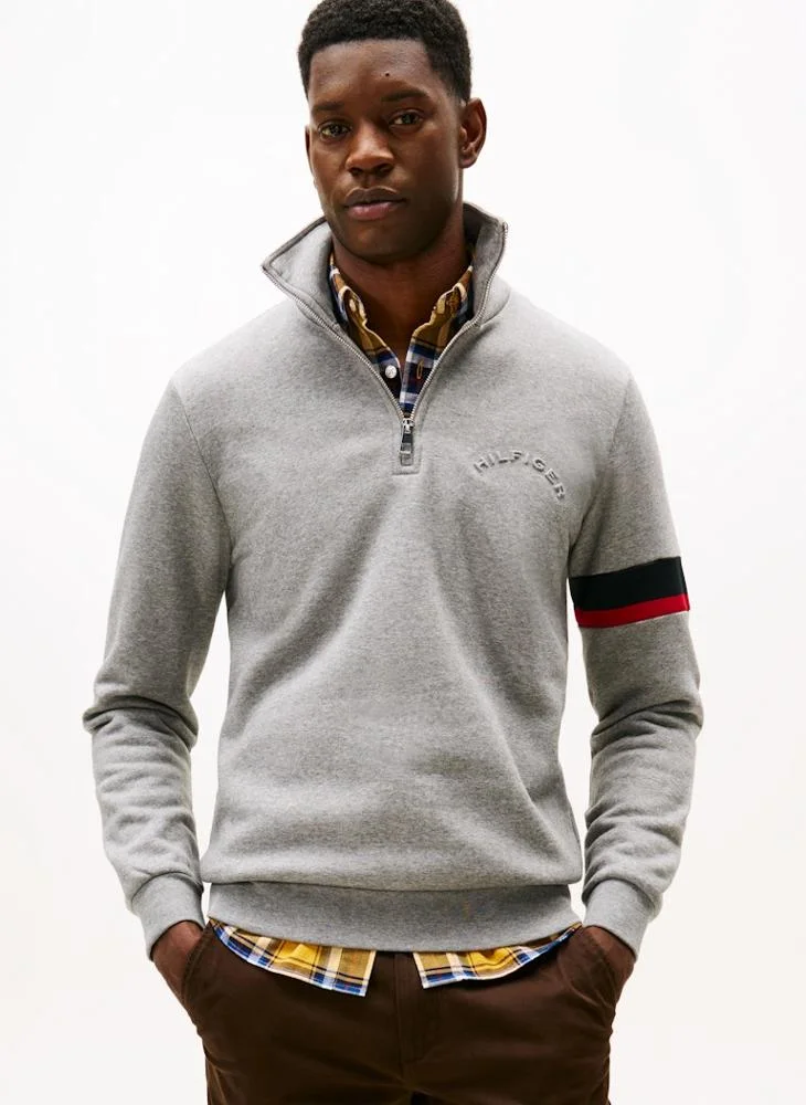 TOMMY HILFIGER Casual Half Zip Sweatshirt